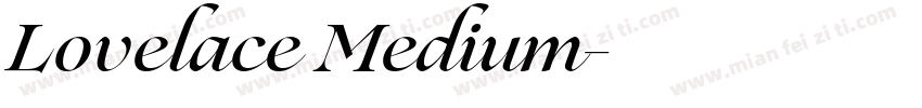 Lovelace Medium字体转换